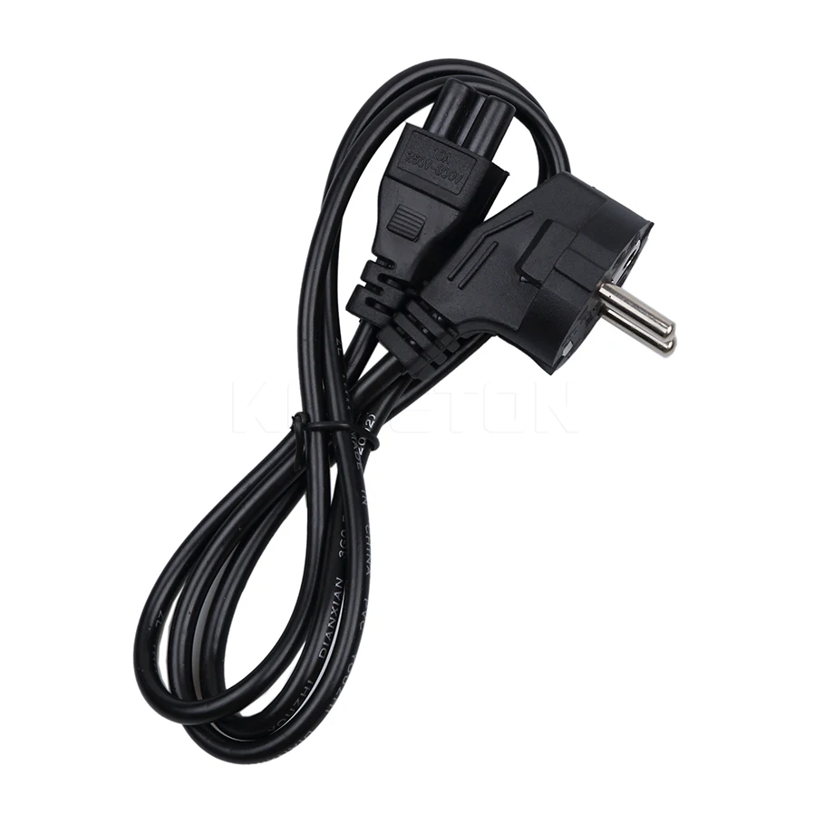 2017 EU EUROPEAN 3 Prong 2 Pin AC Laptop Power Cord For Asus HP Sony