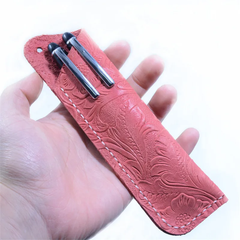 Натуральная кожа уголовного Пенал школьный Kawaii милые корейские DIY Pencilcase для