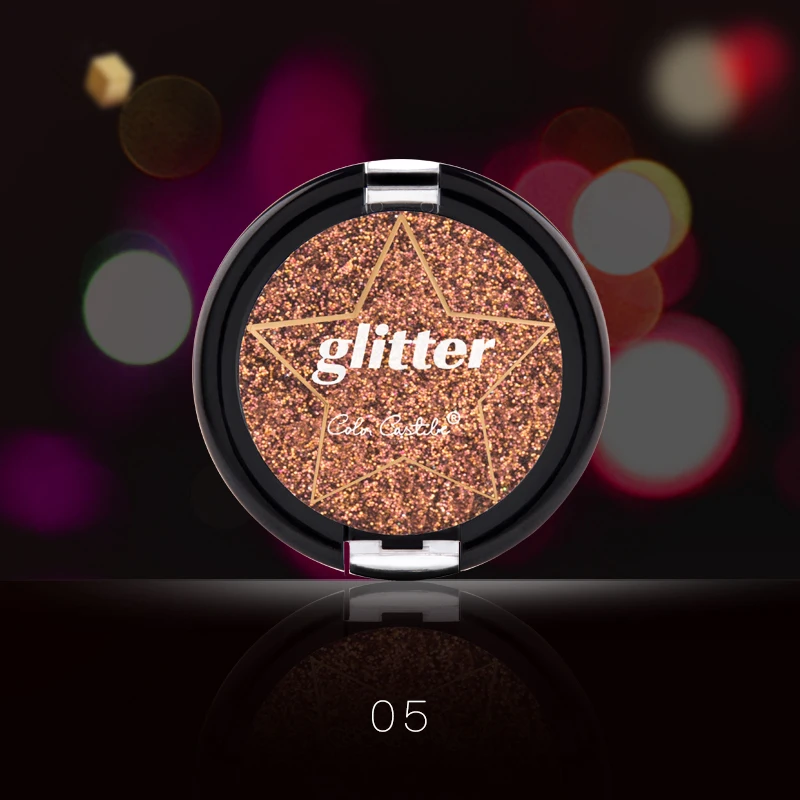 Цвет замок золотой блеск Diamond Eyepaletter Shimmer Тени для век духи Сияющий макияж глаз