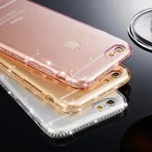 New Kisscase Sexy Bling Алмазная Мягкие TPU чехол для iPhone 6 S Plus 7 8 Plus 5 5S SE Ultra Slim со стразами задняя крышка случаях чехол на айфон 6 6s чехол на айфон 7 8 Plus чехол на айфон 5s 5 SE чехол на айфон X Xr