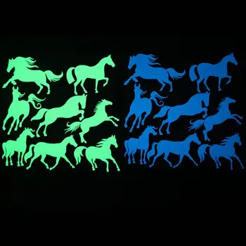 

Glow in the Dark Horse Wall Sticker Television Background Decoration Luminous Wallpaper Kids Room DIY Decor Fluorescent Sticker