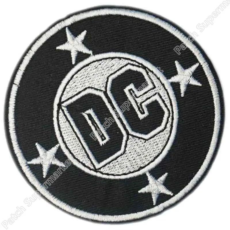 

Batman Superman DC Comic LOGO black Embroidered Movie TV Series applique stickers iron on patch badge for shirt baseball cap bag