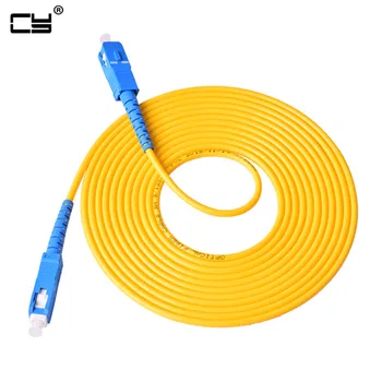 1M 3M 5M 10M 20M 30M SC to SC Fiber Patch Cord Jumper Cable SM Simplex Single Mode Optic for Network CS-CS 10TF 16FT 33FT 1