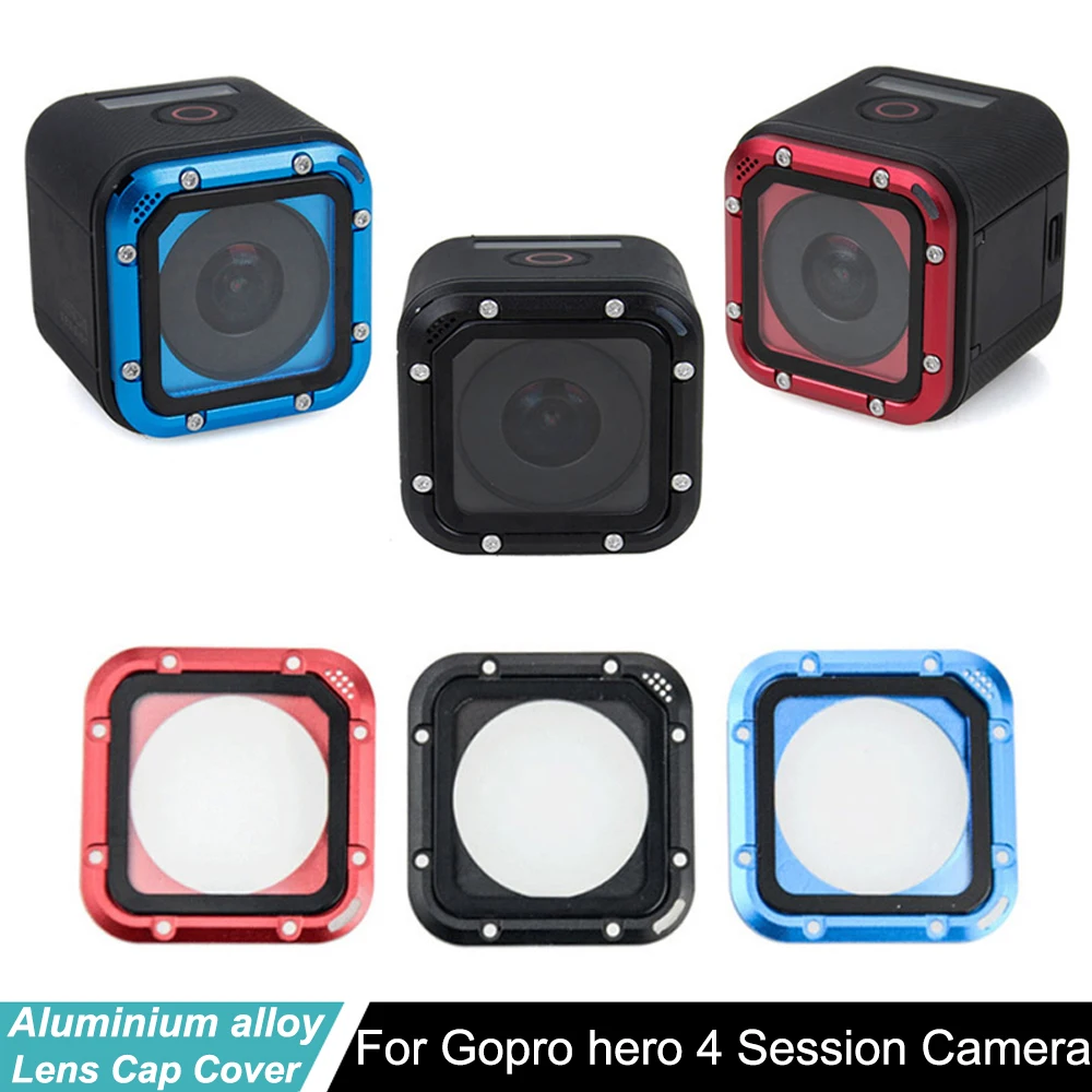 

Aluminium alloy go pro Hero4 Session Lens Cap Cover For GoPro Hero 4 Session Lens Frame Protective Lens Ring for Gopro 4S Camera