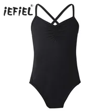 IEFiEL/детское балетное платье-пачка; купальник для танцев на бретельках с перекрещивающимися ремешками; балетное танцевальное трико для девочек; детское боди