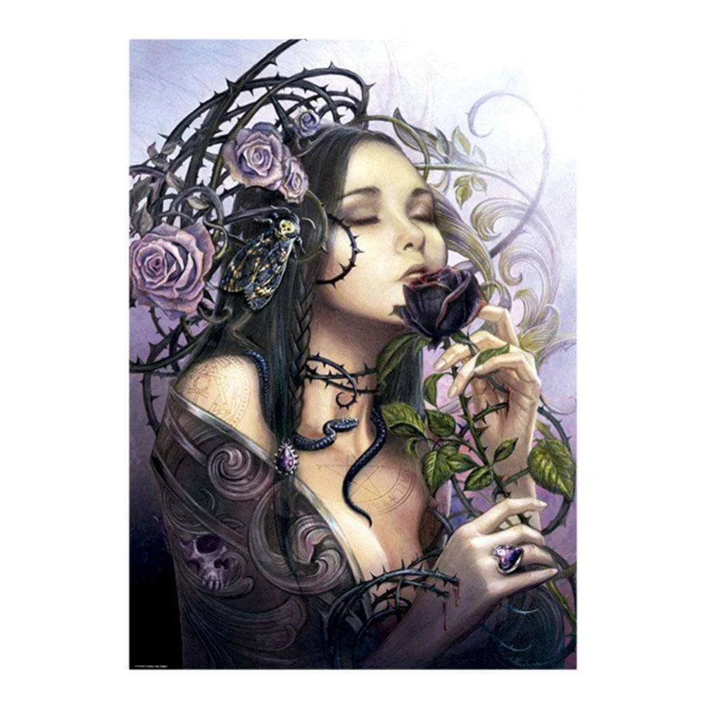 

LZAIQIZG Needlework Diamond Embroidery Sexy Witch Hot Sale 5D Diamond Painting mosaic Picture Handmade Rhinestone Home Decor