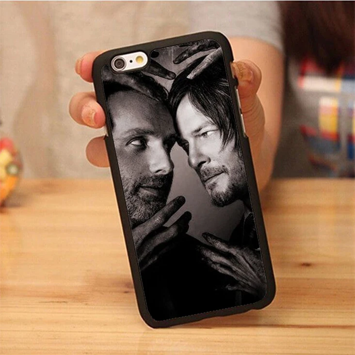 New arrived RICK GRIMES DARYL DIXONL THE WALKING DEAD Soft Rubber Phone Case For Fundas iPhone 7 7Plus 6 6S Plus 5 5S 5C SE 4S |