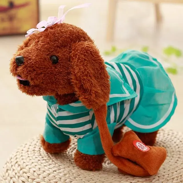 Portable Electric Music Plush Toy Dog Children's Toys Electronic Pet
