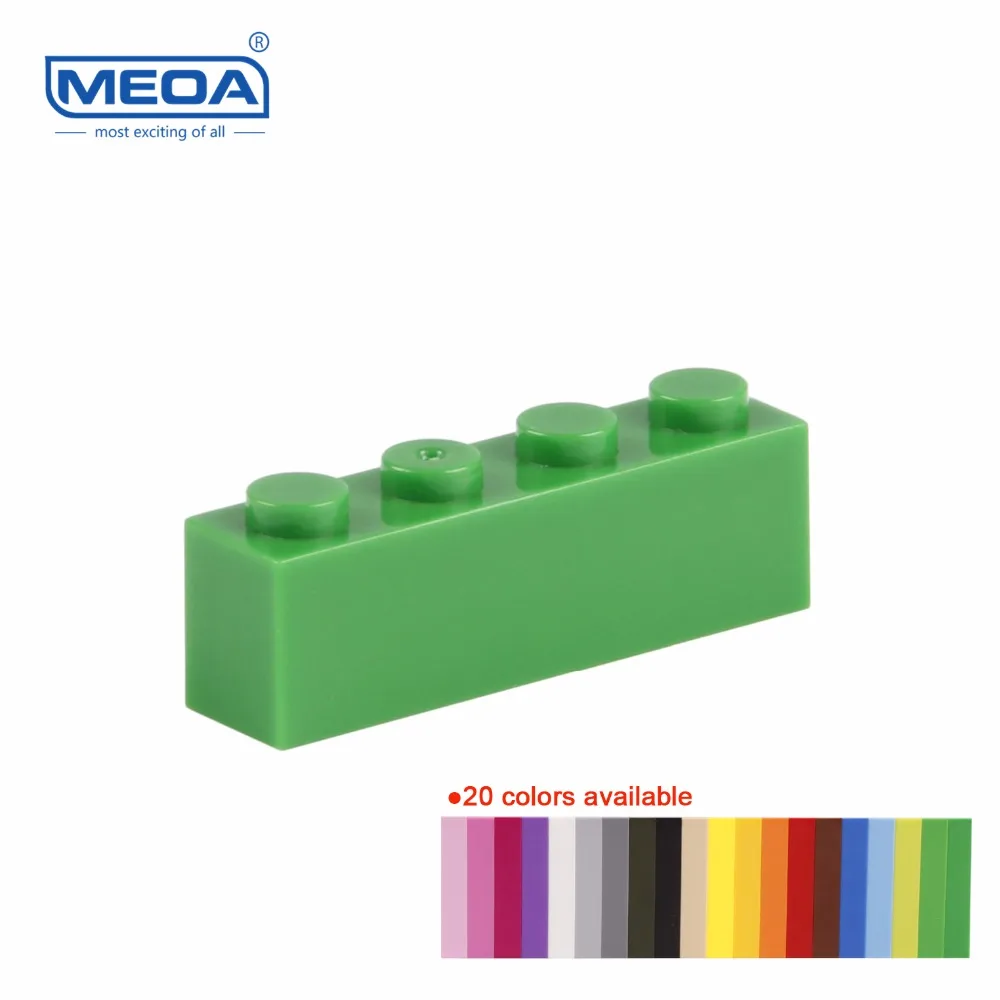

MEOA Building Blocks 100g=66pcs Constructor Block 1*4 Higher 4 Dots Educational Toys Bricks compatible with Stardand Bricks