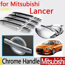 HARBLL для Mitsubishi Outlander, Lancer 2008 2009 2010 2011 2012 2013 Новинка ABS Хромированная накладка на ручку двери автомобиля