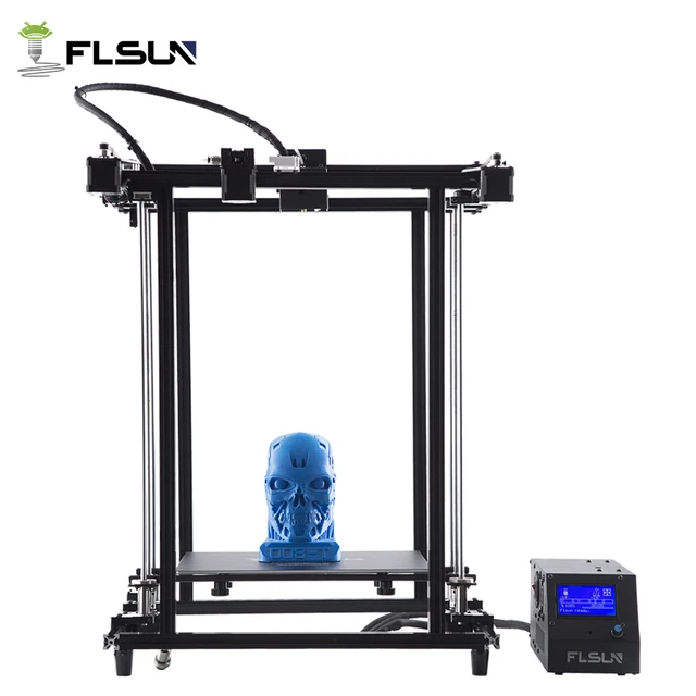 Best Offers Flsun Pre-assembly 3D Printer 2018 High precision Large Printing Area 320*320*460mm Dual Z Lead Screw One Roll Filament For Free