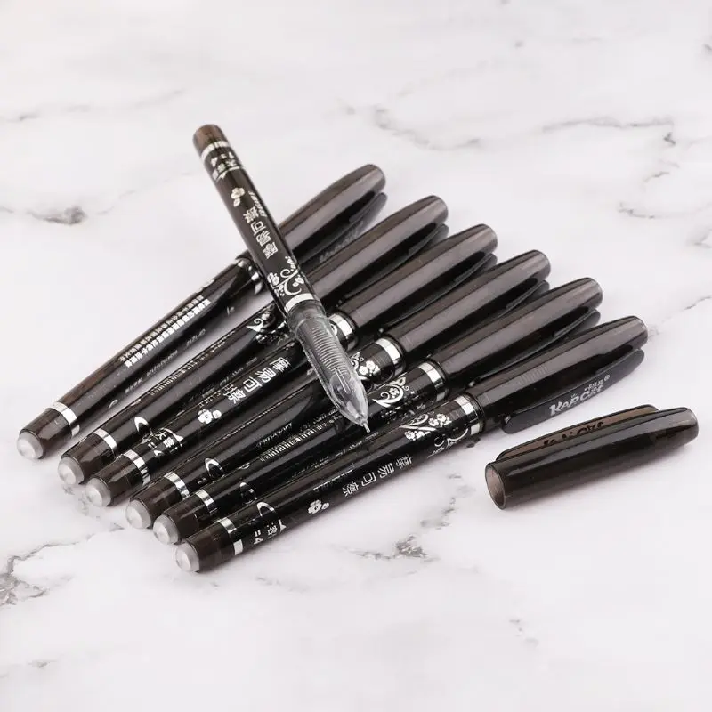 

Blue And White Porcelain Printing Erasable Pen Student Large Capacity Easy To Wipe Pen Full Needle 0.5mm Gel Pen