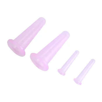 

4Pcs/Set Health Care Cup Silicone Vacuum Massage Cupping Set Cup Eye Face Neck Back Massager Skin Care 5 Colos Drop Shipping