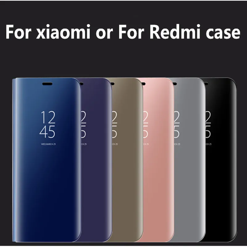 Прозрачный зеркальный чехол для телефона Xiaomi MIX2 NOTE3 A2LITE MAX3 8LITE Redmi NOTE4X NOTE4 NOTE5A S2 6PRO