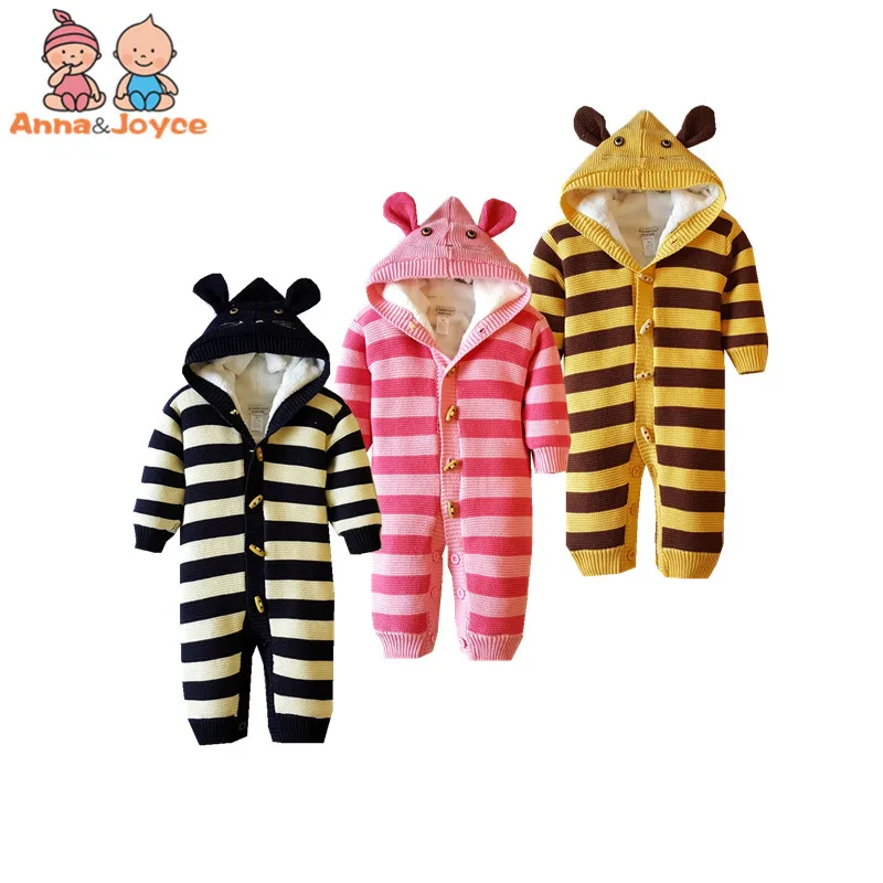 

2018 Autumn and Winte New Type of Pure Cotton Newborns Thickened Baby Rompers Crawl Clothes for Children's Sweaters