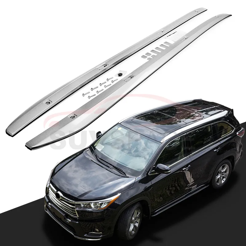 Верхняя крыша рейка бар подходит для Toyota Highlander Kluger 2014 2020 багаж