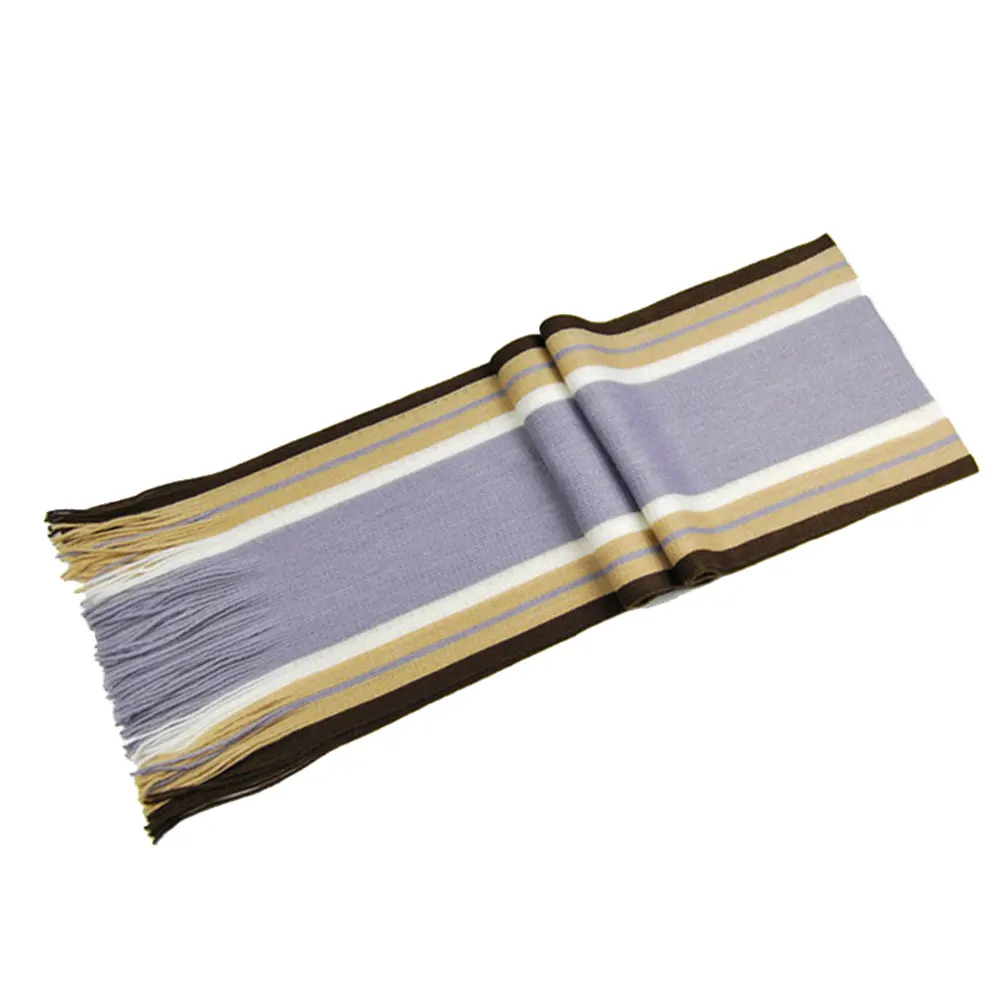 Light Gray Модный зимний теплый мужской шарф Классический Полосатый Искусственный шарф мужской шарф с кисточками длинный шарф-Пашмина HSJ88 - Цвет: Light Gray