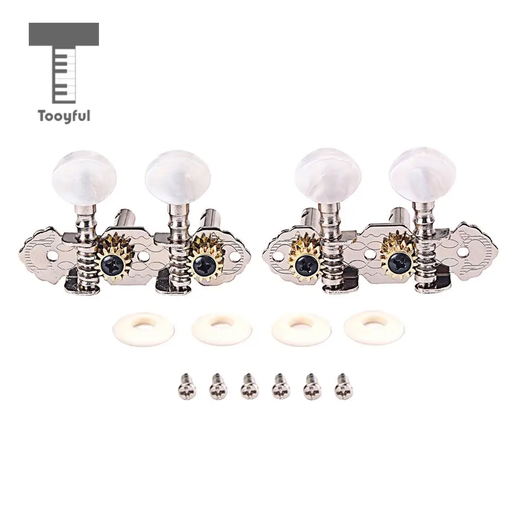 1R1L Guitar Tuning Pegs Key Machine Head Tuners for 4 String Cigar Box Ukulele Uke Mini Guitar