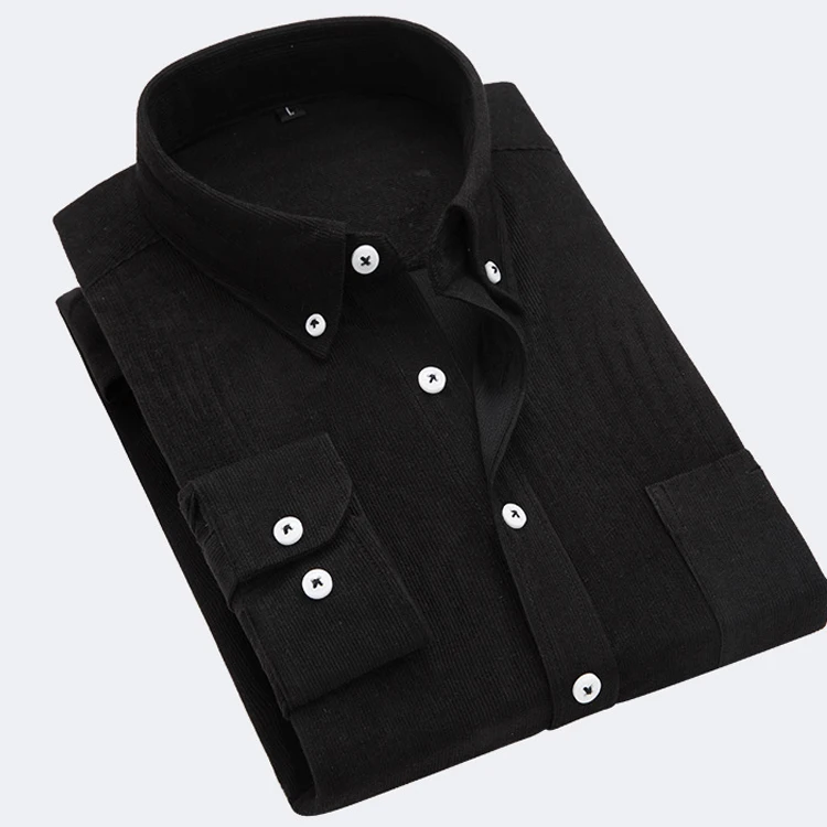 VISADA JAUNA 018 зимняя мужская повседневная рубашка Облегающая рубашка с длинным рукавом одноцветная Мужская рубашка с отложным воротником Musculina Camisas N8980