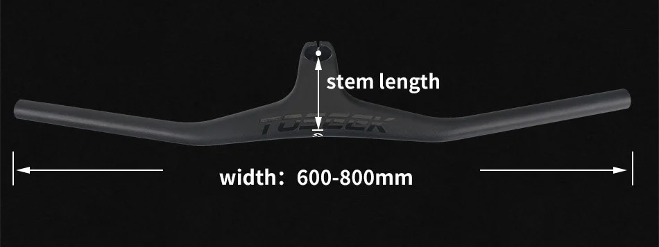 Стойка велосипеда Mtb-17 первая степень-образное руководство интегрировано с Haste 3 K Mtb черное углеродное руководство 600-800/80-110 мм