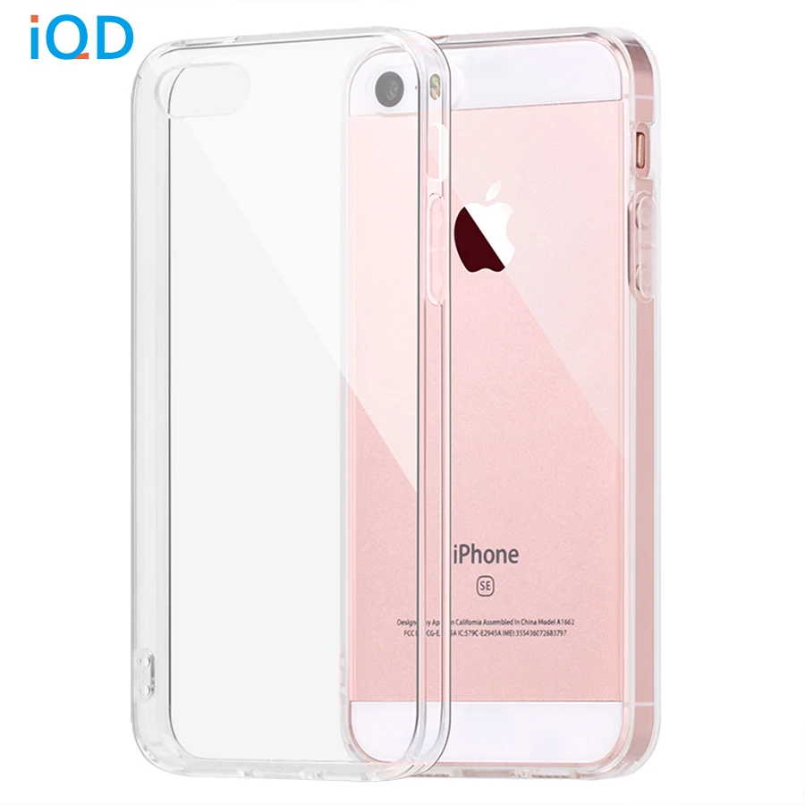 IQD для Apple iPhone SE Чехол бампер Чехол амортизация бампер и Анти-Царапины прозрачная задняя крышка для iPhone 5 5S SE чехлы - изображение