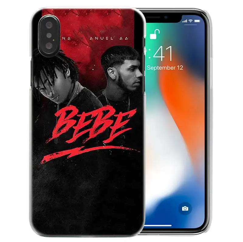 Чехол Singer для iPhone XS Max XR X 10 7 7S 8 6 6S Plus 5s SE 5 4s 4 5C Жесткий прозрачный пластиковый ПК Coque Cover Shell Anuel Aa Ozuna 11