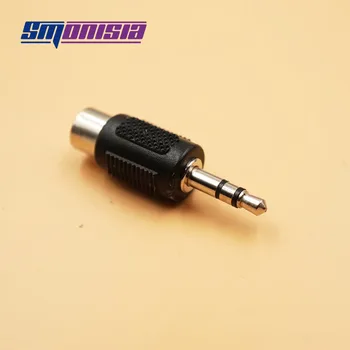 

Smonisia 100pcs 3.5mm Mono Male to RCA Female Jack 3.5 Plug to AV Audio Connector Adapter