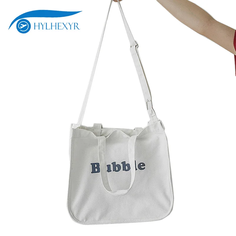 

Hylhexyr Zipper &Hasp Totes Chic Shoulder Bag Female Canvas Bag Letter Printing Handbag Shopping Bags Adjustable Shoulder Straps