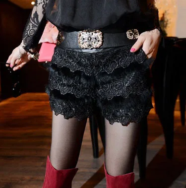 2019 High Quality New Women Winter PU leather Black Short
