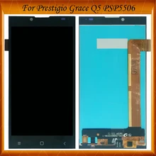 ЖК-дисплей Дисплей+ Сенсорный экран Замена ЖК-дисплей Экран для Prestigio Grace Q5 Оборудование для psp 5506 Duo Оборудование для psp 5506Duo Оборудование для psp 5506 5 шт./лот