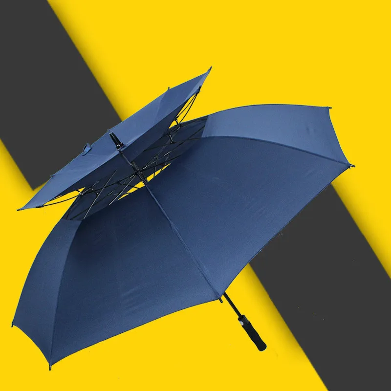 30 inch super large double golf umbrella long handle straight rod