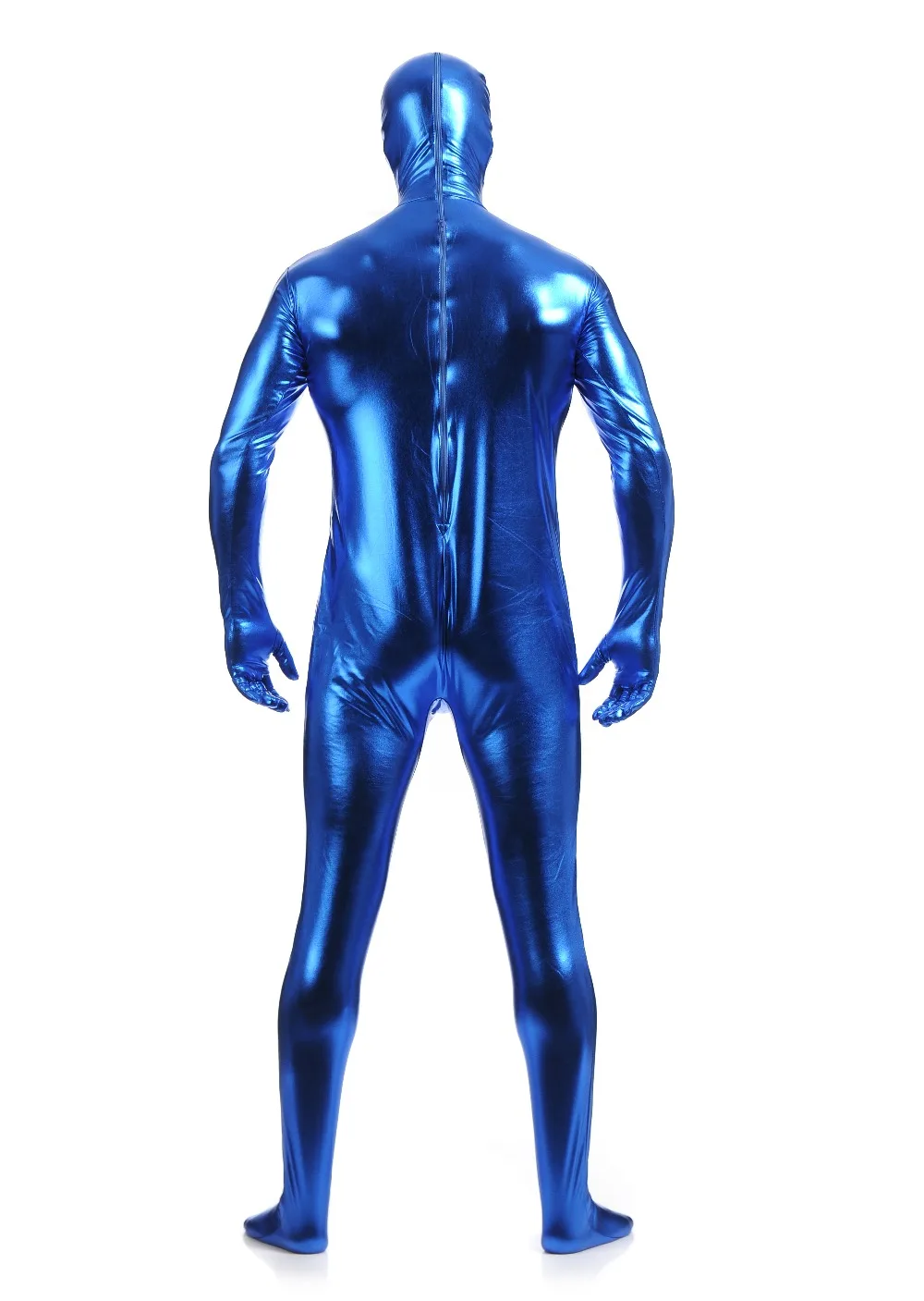 Multi Colors Shiny Fullbody Metallic Men's Tight zentai Bodysuit costume Full Body Shiny Spandex Lycra Spandex Zentai Costume