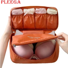 PLEEGA Brand Bra Underwear Travel Bag Suitcase Organizer Women Cosmetic Bag Luggage Organizer for Lingerie Makeup Organizers Bag