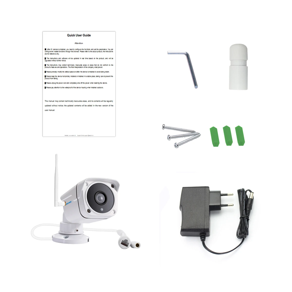 ESCAM PVR001 720P ONVIF Водонепроницаемая HD P2P частная облачная ip камера