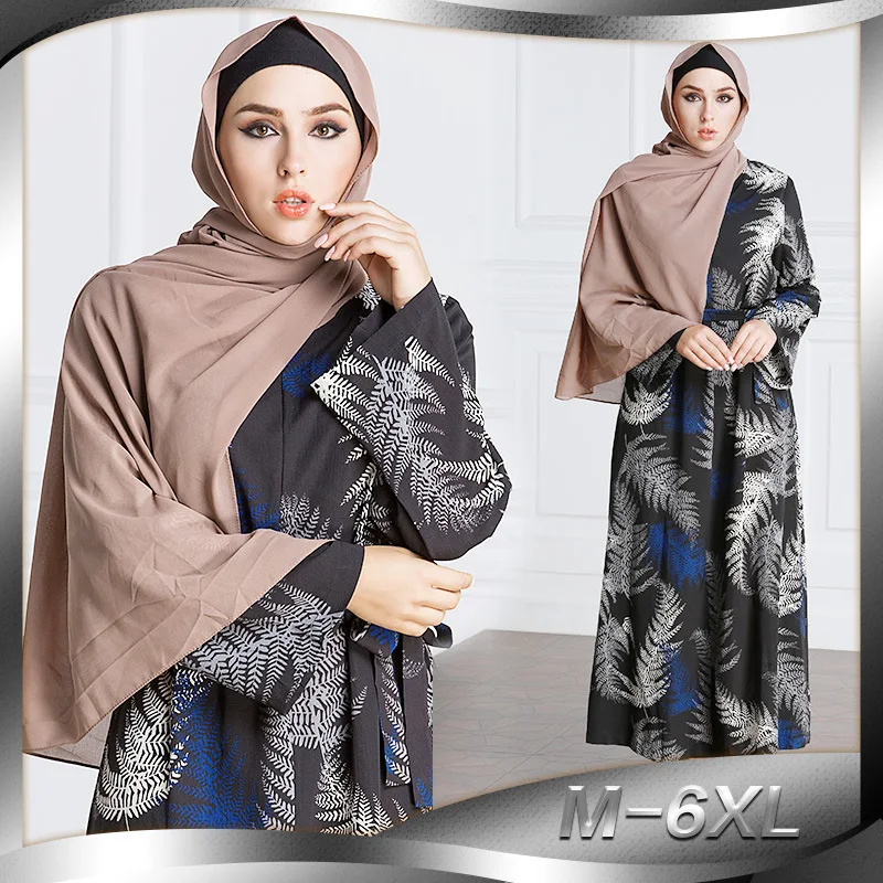 Fashion Women Muslim Dress Big Size 7XL Printed Patchwork Abaya Turkish Dubai Middle East Islamic Dresses -in Islamic Clothing from Novelty & Special Use on Aliexpress.com | Alibaba Group