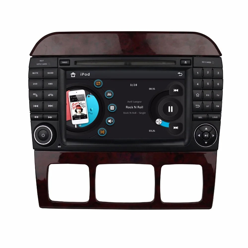 HD 2 din 7 &quotDvd-плеер автомобиля для Mercedes Benz S Class W220 S280 S320 S350 S400 S430 S500 С Радио GPS Bluetooth SWC