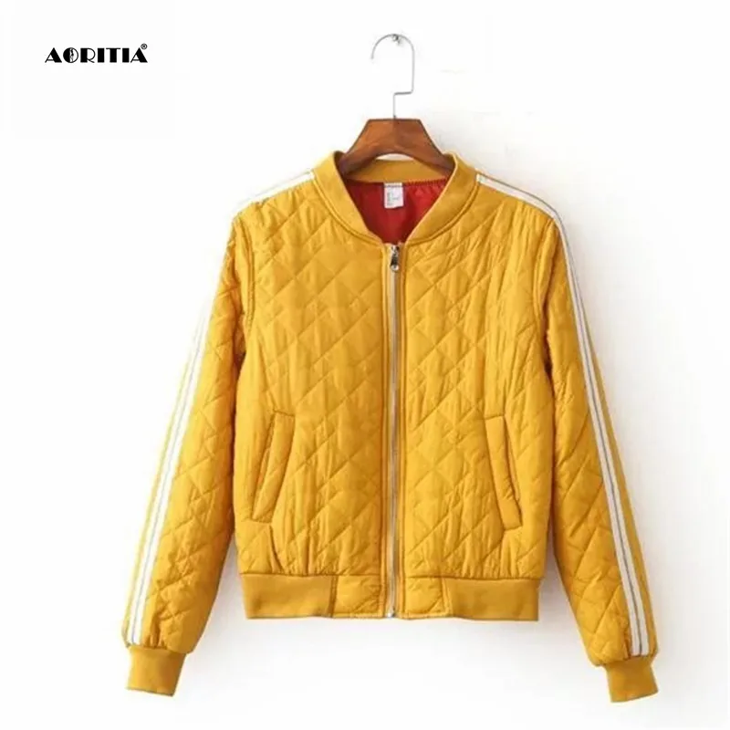 

2019 Autumn Winter Coat Women Cotton Pad Bomber Jacket Outwear Abrigo Mujer