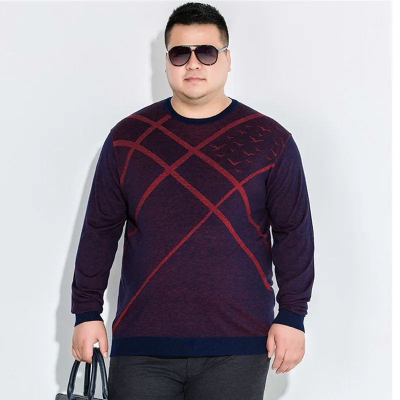 8XL 7XL 6xl5xl 4XL мужские зимние добавить удобрения для увеличения размера жира Бесплатная доставка рубашка свитер