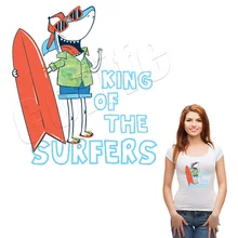 Summer Patches On T-Shirt Men DIY Custom Stickers For Clothing Washable DIY Parches Applique For Bag