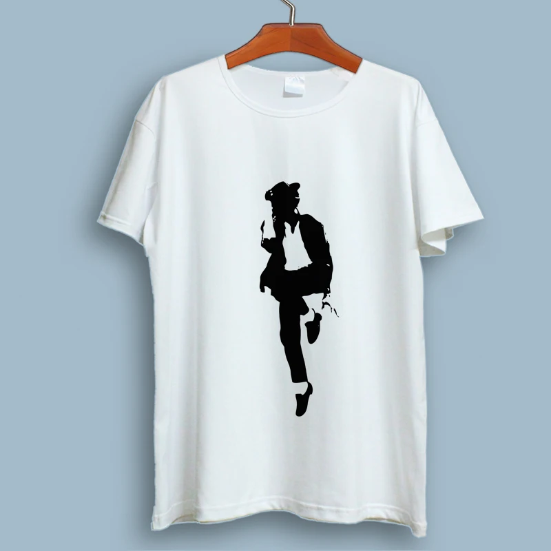 Brand Clothing Michael Jackson Printed T Shirt Men Short Sleeve Casual Rock Hip Hop T Shirt