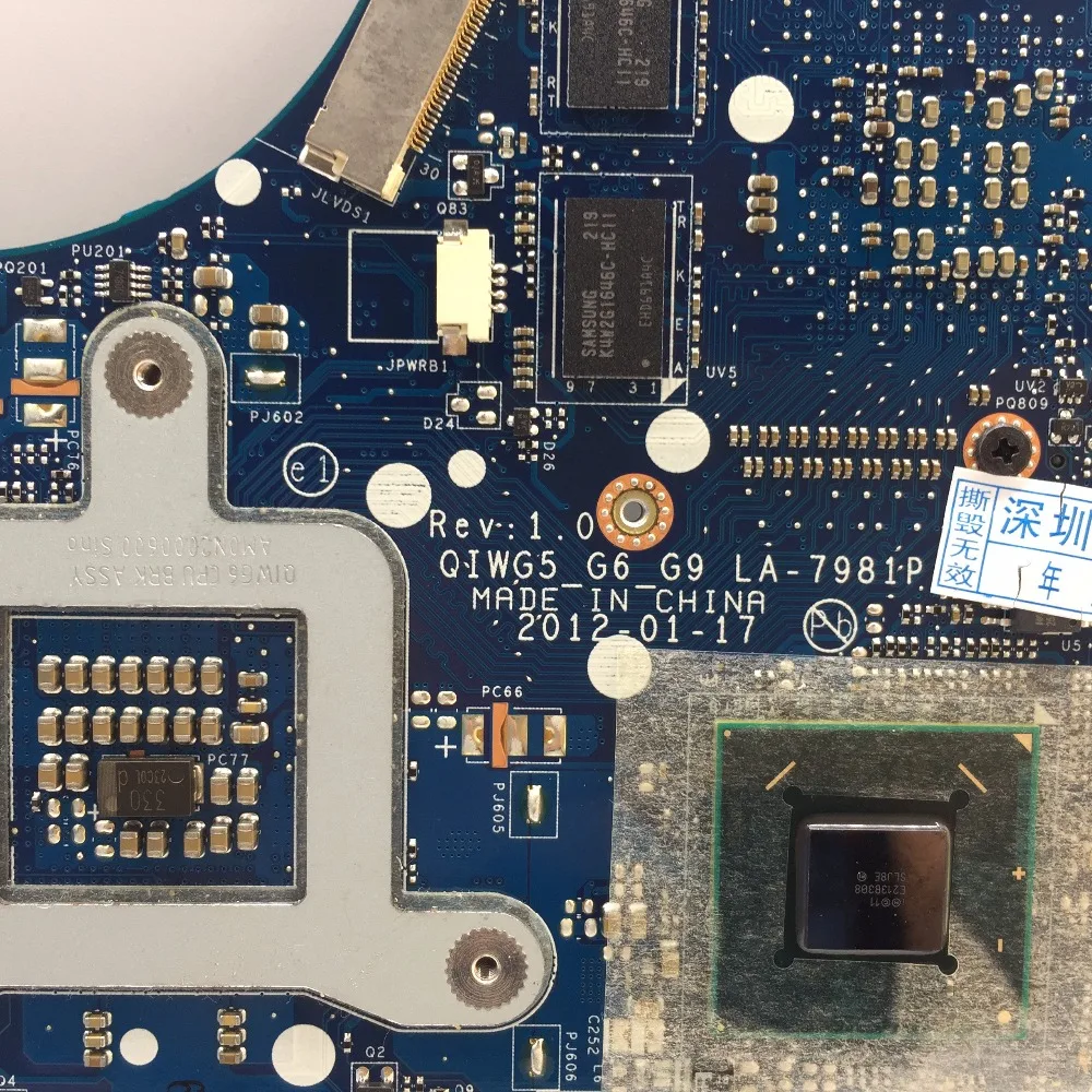 KEFU LA-7981P для lenovo G580 QIWG5_G6_G9 LA-7981P REV: 1,0 материнская плата для ноутбука
