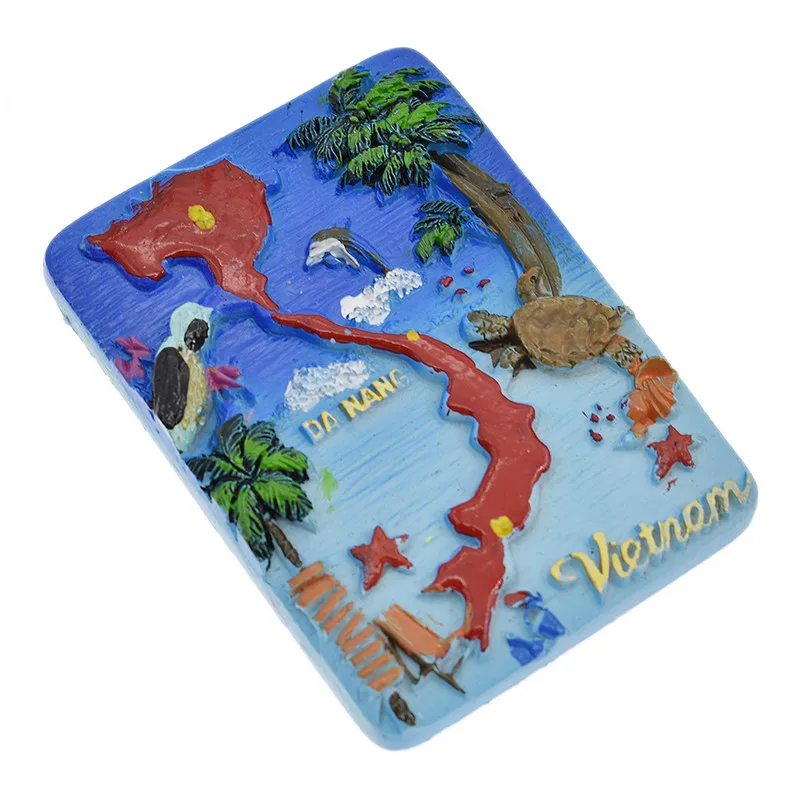 

Vietnam Scenic Fridge Magnets Souvenir Cartoon View Rectangle Refrigerator Magnet Gifts Modern Home Kitchen Decor Wholesale