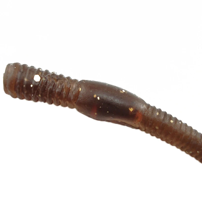 

50x Simulation Soft Earthworm Fishing Bait Worm Lures Hooks Baits Tackle Lake