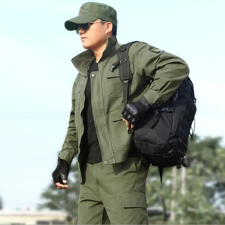 

Army green Suit Sets Army Military Uniform Combat Airsoft War Game Uniform Jacket Pants Uniform