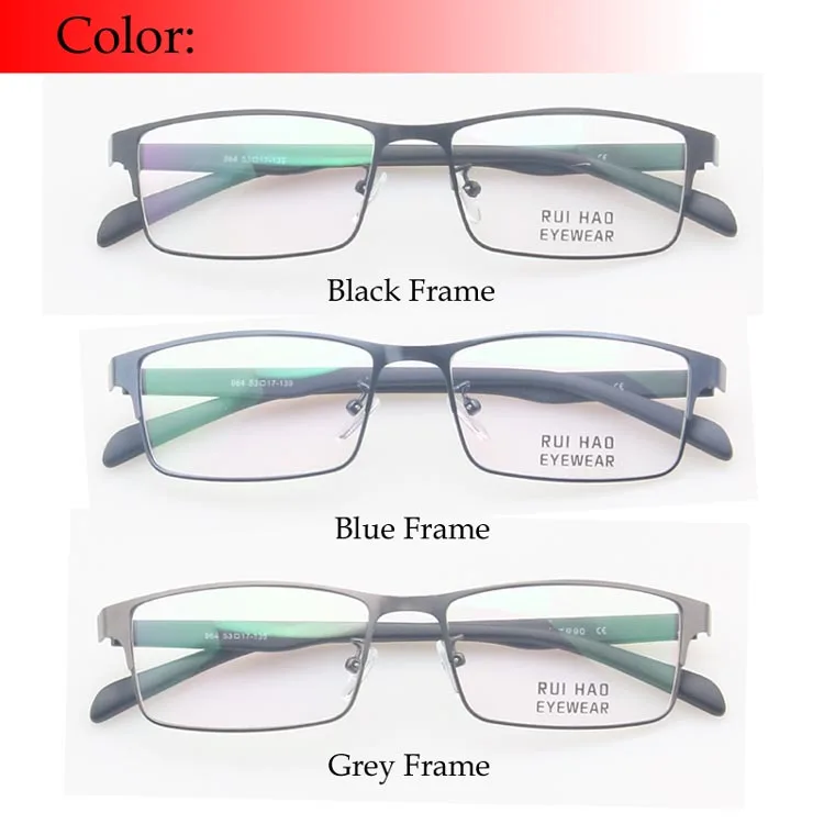 High Clear Reading Eyeglasses Presbyopic Glasses Alloy Rectangle Spectacles Resin Lens HMC Coating Customize Eyeglasses Eyewear