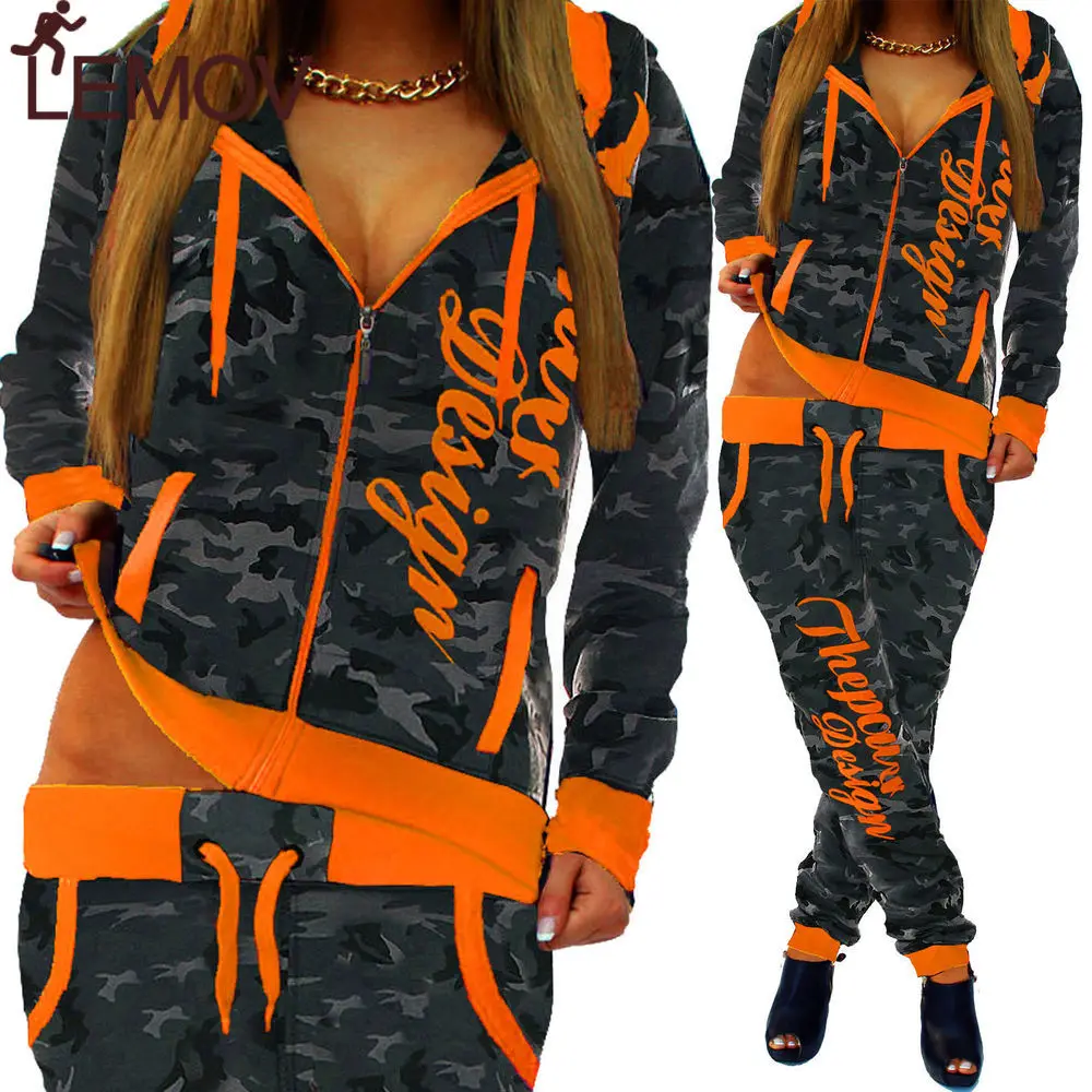 

Zogaa 2019 Autumn Women 2 Piece Set Hooded Tops and Pants Set Sport Wear Casual Women Outfits Fashion Clothes Tracksuit