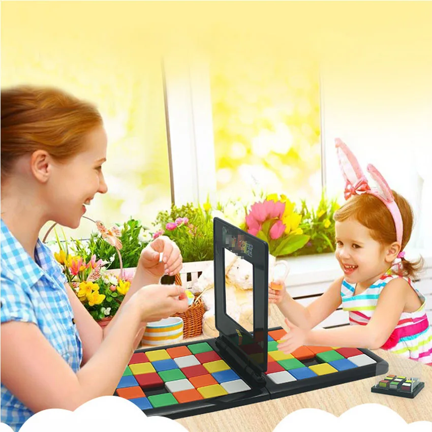 

Magic Block Game Race Board Game Magic Cube Education Parent-child Activity Board For Kids Funny Family Party Game Birthday Gift