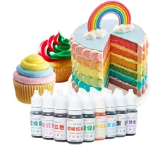 12 цветов съедобный Пигмент 10 мл Макарон крем пищевой цвет ing ингредиенты Торт Помадка выпечки торт съедобный цвет пигмент Кондитерские инструменты