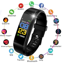 LIGE New Smart Sports Watch Men Women Wristband fitness Pedometer Sleep Heart Rate blood pressure Monitoring Smart Bracelet+Box