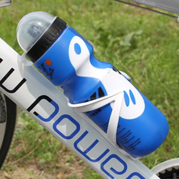 My портативный пластиковый открытый 650 мл горный велосипед Велоспорт Спортивная бутылка для воды герметичная космическая бутылка для воды с соломенной крышкой